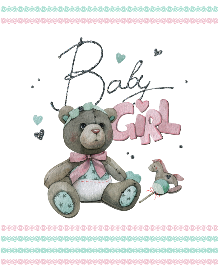 Ткань Premium Soft "Панели - "Baby Girl" Размер купона 112х150 купить у производителя ХБ тканей ЛогатексПРО